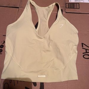 Whitney Simmons gym shark top lime size medium